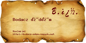 Bodacz Ádám névjegykártya