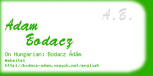 adam bodacz business card